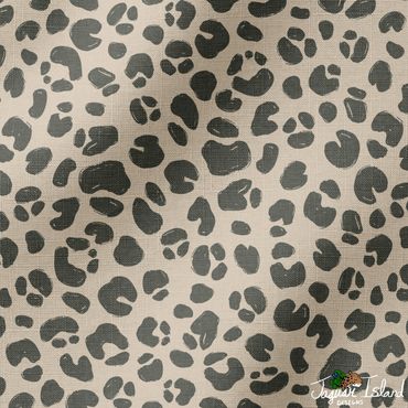A cozy cream and sage green leopard spot pattern with linen texture from modern traditional