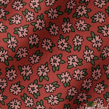 Desert 4 O'clock flowers native to the Utah desert wilderness, tossed on a brick red background.