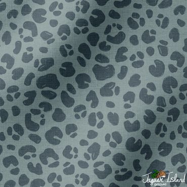 A moody cozy light blue & dark blue leopard spot pattern with linen texture from modern traditional