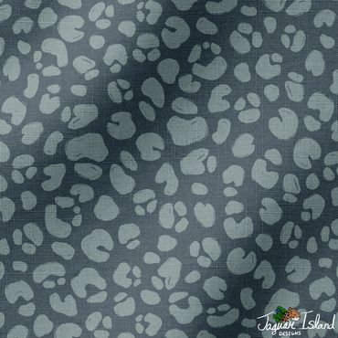 A moody cozy dark blue & light blue leopard spot pattern with linen texture from modern traditional