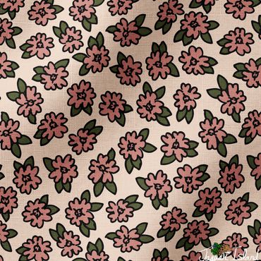 Desert 4 O'clock flowers native to the Utah desert wilderness, tossed on a sandy cream background.