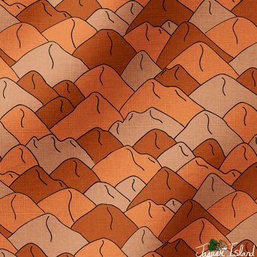 This design features a desert full of sand dunes as far as the eye can see. It would be fun for kids