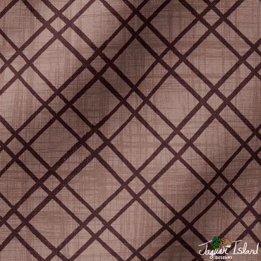 A cozy diagonal diamond plaid lines pattern with a linen texture in pink and burgundy red.