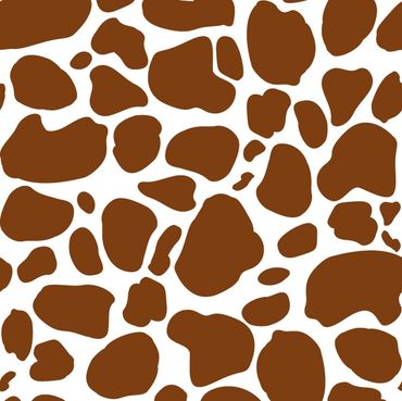 Brown and white organic shaped spots like pony or cattle spots pattern for textile design collection Veer West. This american west themed fabric design would be cute for kids surface pattern design.