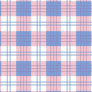 Light pink, medium blue, purple and white tartan plaid for surface pattern design.