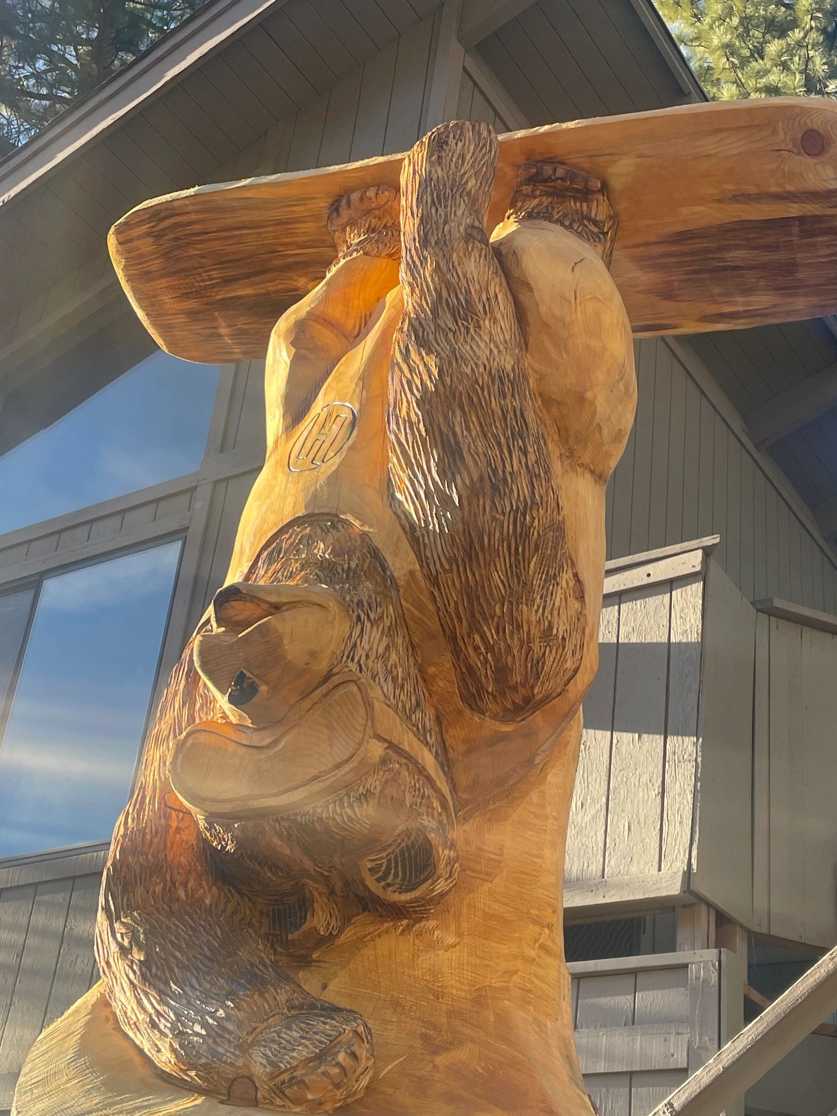 Backflipping Snowboard Bear