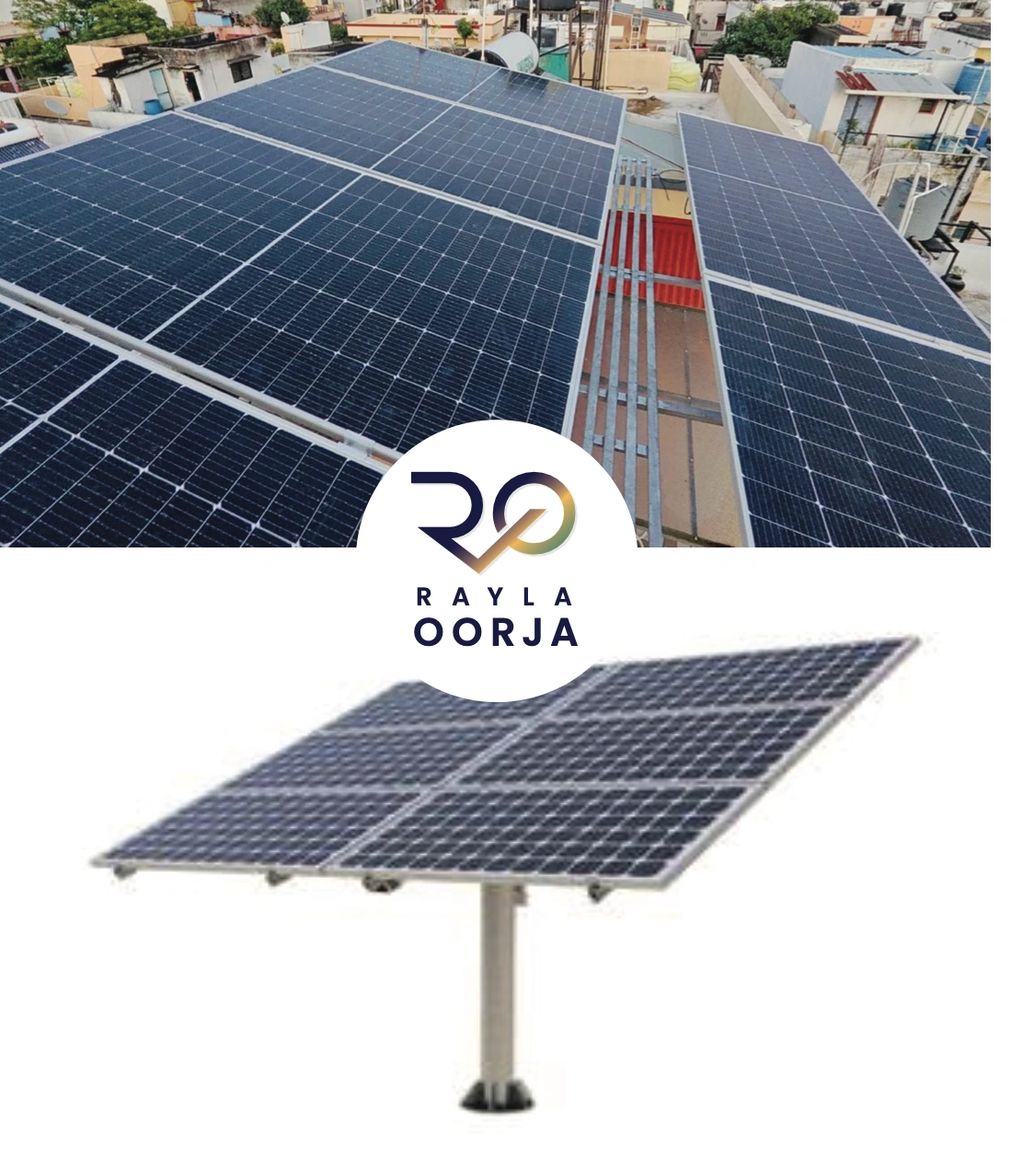 Commercial building Solar Solution power backup with walkway for maintenance of solar panels