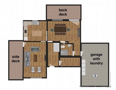 Layout of downstairs.
