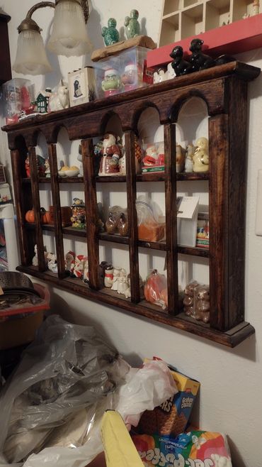 KNICK KNACK SHELF
MADE OF PINE
COST FLUCTUATES