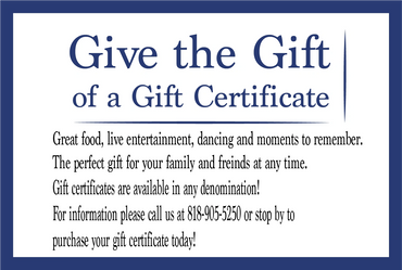 The Great Greek Gift Card makes a special gift.