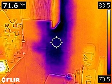 Moisture was hidden behind the drywall, and the wall cavity damage was unnoticed from plain view.