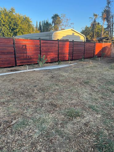 Custom Iron-Wood fence