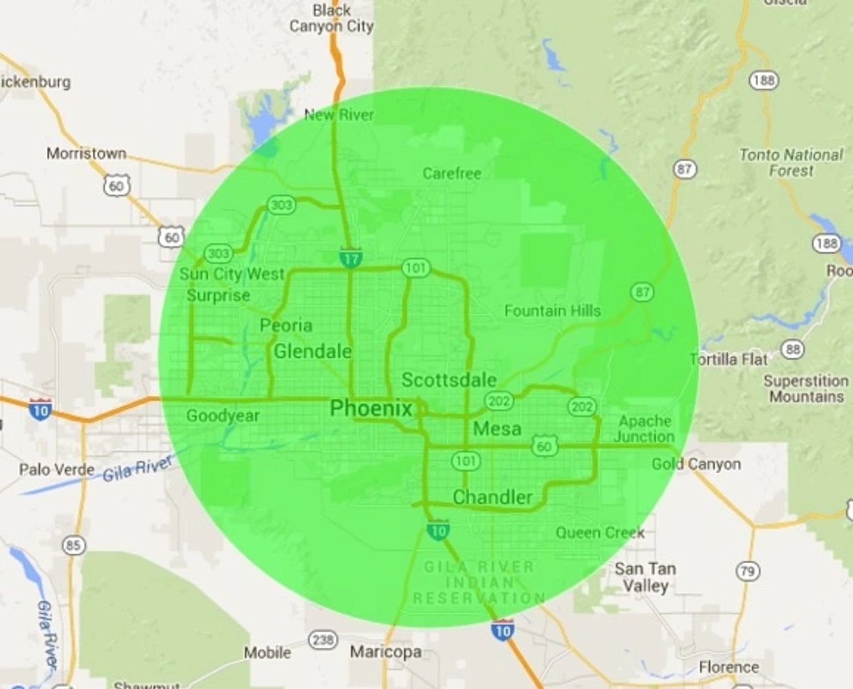 Our Junk Removal Service areas