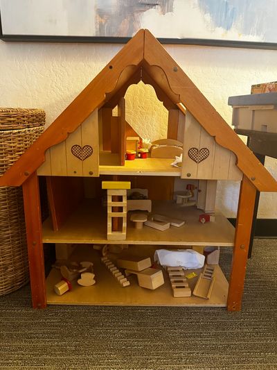 This play therapy house is a tool used by therapists to help children express about their family.