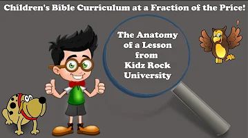 Lou & his dog Spud point you to a video that tells you about our exciting Children's Bible Lessons.