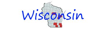 Map highlighting southeastern counties in Wisconsin.