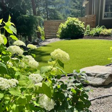 Green Guard Eco-Scapes created a beautiful WaterWise XeriScape for these property owners.