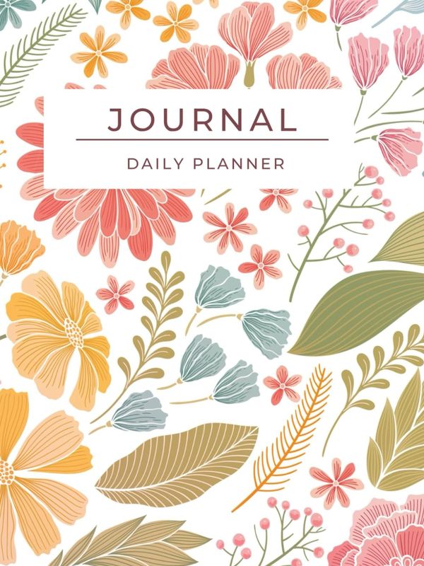 Flower cover journal daily planner