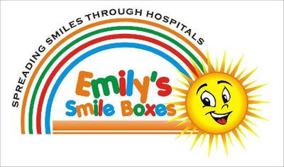 Logo for a non-profit organization that spreads smiles to pediatric patients during hospital visits