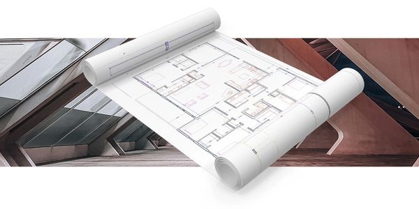 Architectural design blueprint