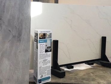 1576 sq. ft. bay houses many slabs on hand for our guests to inspect up close