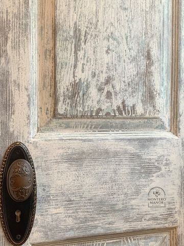 milk paint door antique door knob