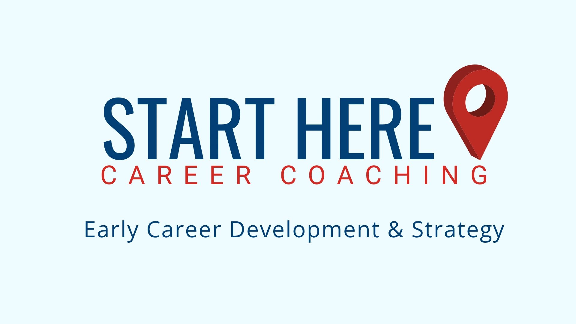 Logo for Start Here Career Coaching focusing on early career development and strategy.
