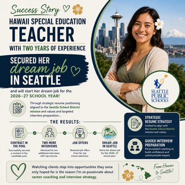 After two years of teaching experience, a Hawaii special education teacher secured her dream job in