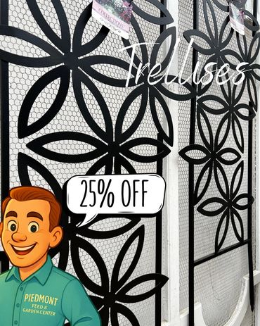 Trellises = 25% off