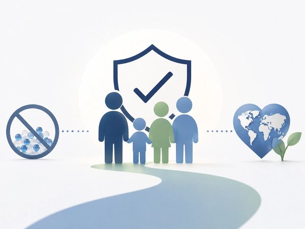Family protection with environmental care concept.