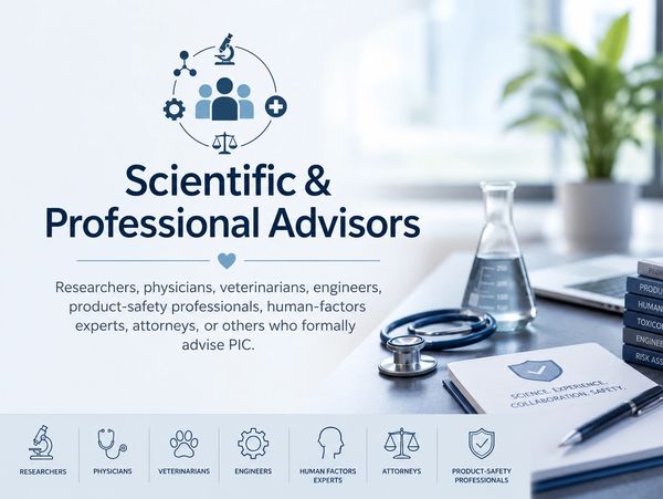 Scientific and professional advisors in medical and engineering fields.