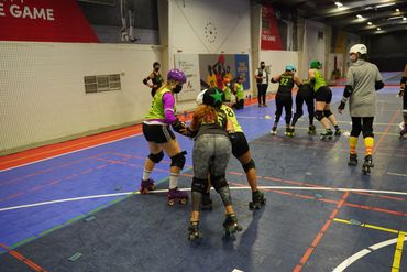 Roller skaters from Dubai and Abu Dhabi come together once a month to skate for UAE Roller Derby.
