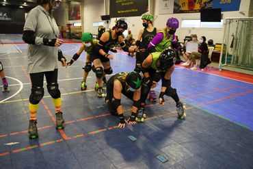 Women empowerment! We help each other up and we help each other overcome challenges on roller skates