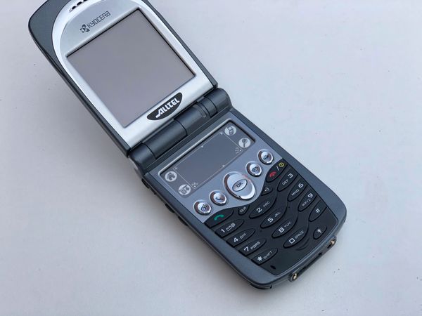 a Kyocera flip phone from the year 2000.