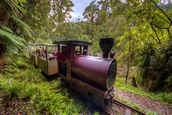 Catch the train to the caves at Charleston with Underworld adventures