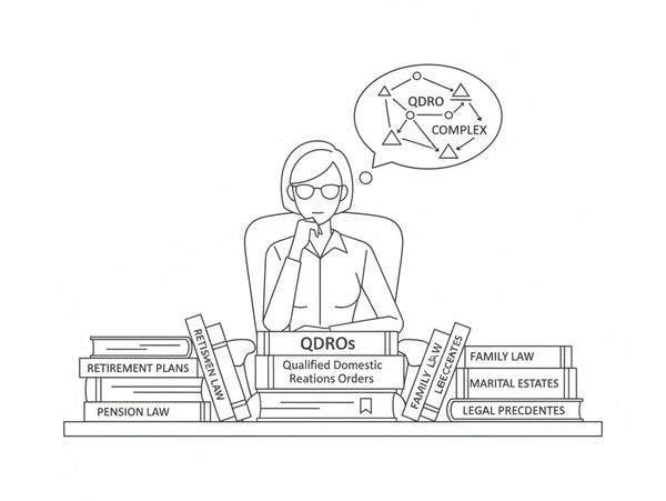 Cartoon of a woman by a desk