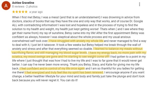 Betsy Markle Registered Dietitian Nutritionist Sunshine Wellness. Heal your metabolism