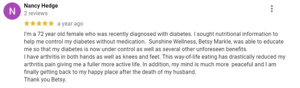 Betsy Markle Registered Dietitian Nutritionist Sunshine Wellness. Heal your metabolism