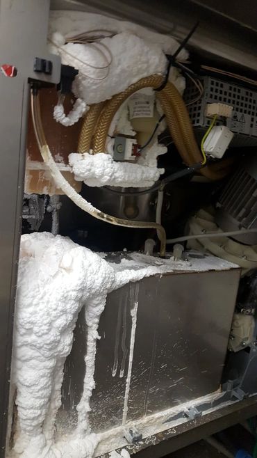 Water softener failure in a Winterhalter PTM dishwasher