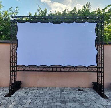 150" BIG SCREEN, perfect for your next outdoor or indoor event.