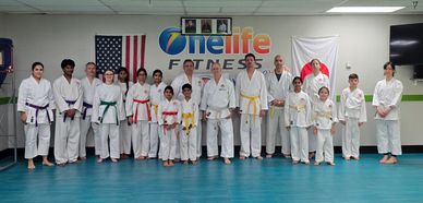 Children at Shotokan Karate-do Taka Ryu dojo.