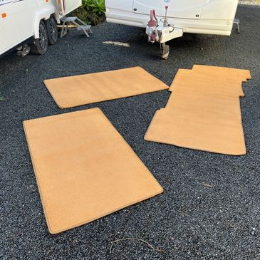 We make custom loose fit RV carpets and floor mats