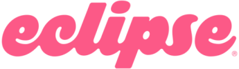 Logo with the word 'eclipse' in pink script.