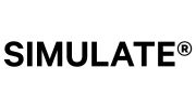 The word 'SIMULATE' in bold black letters with a registered trademark symbol.
