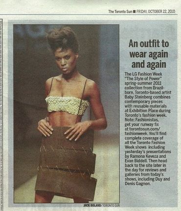 the Toronto sun, fashion, runway, designer, model, newspaper