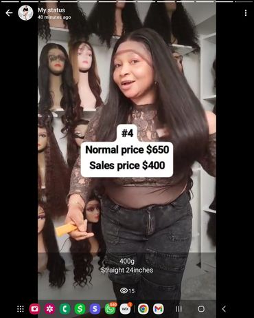 24 inches straight hair