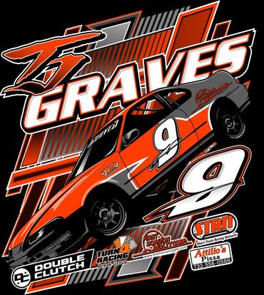 mini stock screen printed racing shirts