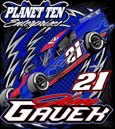 racing modified screen printed shirt