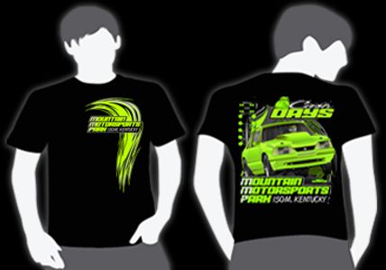 Drag Racing Track Printed Racing Shirt