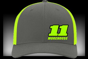 Racing Hats with a number on them